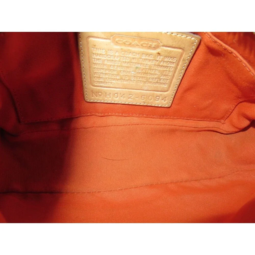 Coach 2004 Hampton Demi Baguette Bag in Signature C Canvas & Vachetta Leather